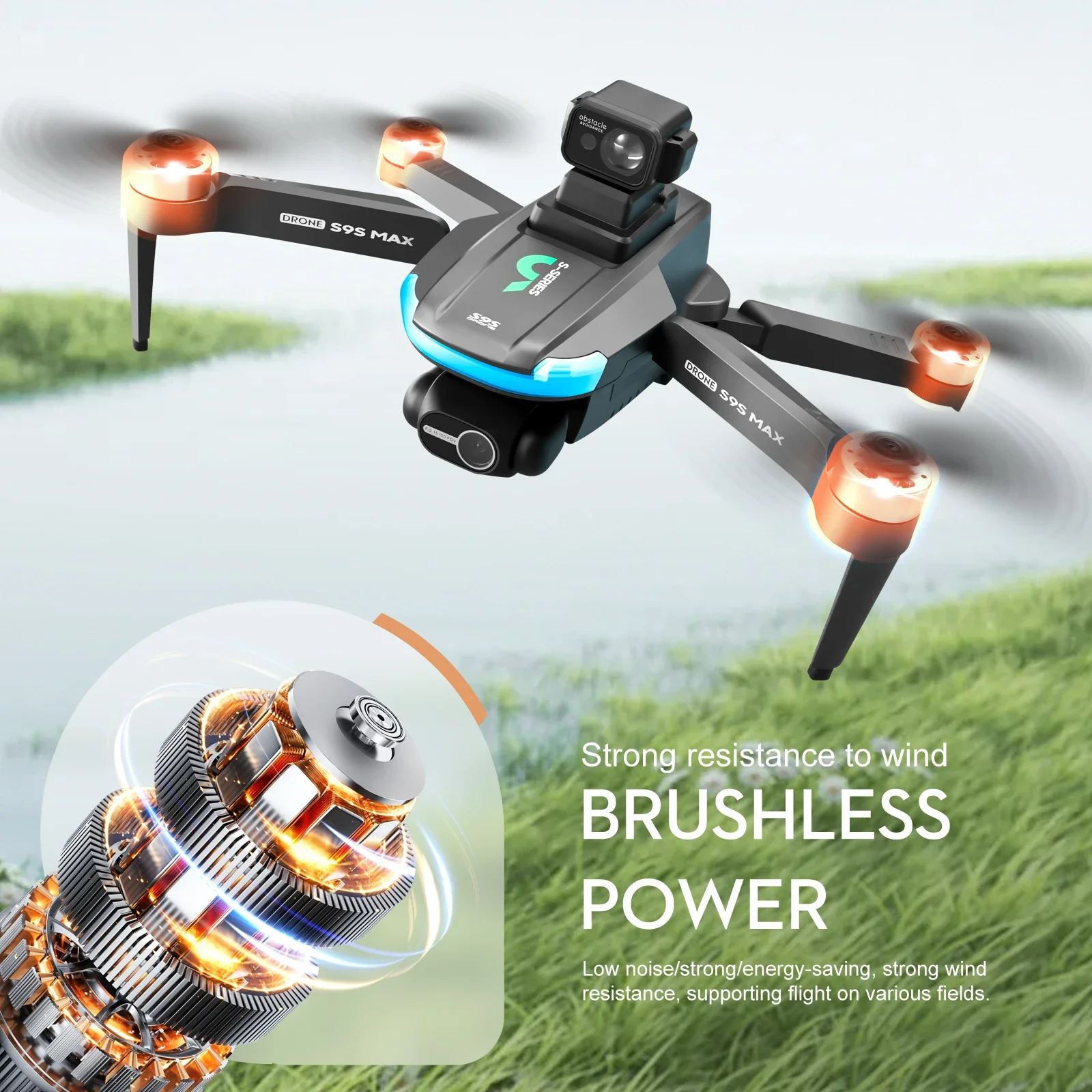 NEW S9S MAX MINI Drone 4K 2-Ax - огляд і ціна Drone Lidar