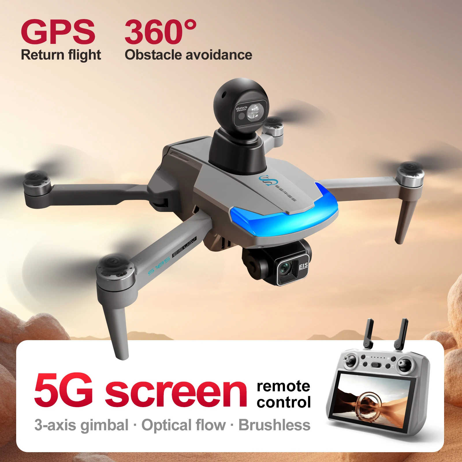 S185 Professional Drone 2.7K H - огляд і ціна Drone Multispectral