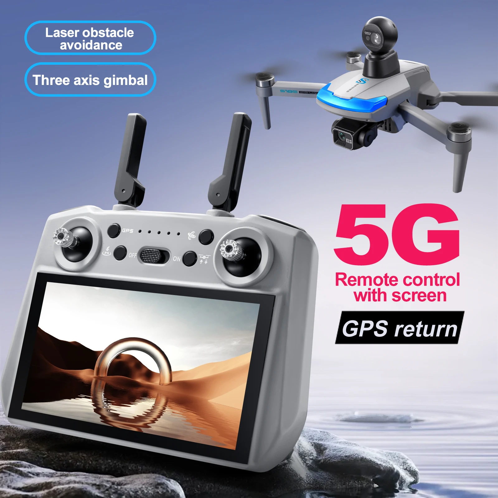 S185 Professional Drone 2.7K H - огляд і ціна Drone Multispectral